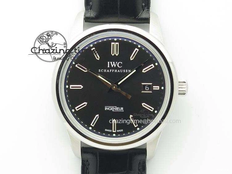 MIROTIME 0720 Ingeniuer St.Laurens SS Black Dial MKF 1:1 V2 Best Edition On Black Leather Strap A Functional 7351